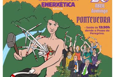 Cartaz V manifestación O pobo galego unido contra a depredación enerxética